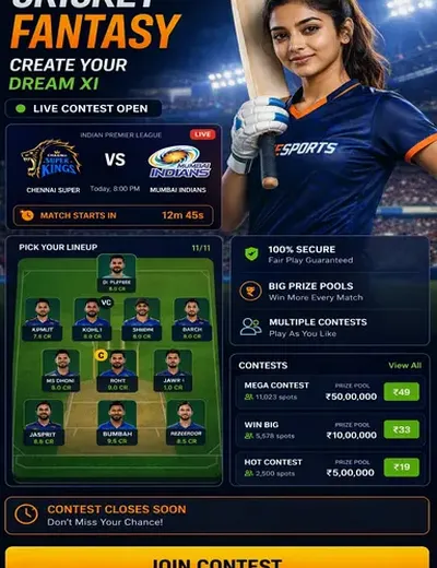 Cric10appplay (Cric10 app play) fantasy cricket & matchday visual 3